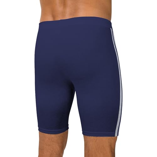 Image of Long Underwear for Men Cotton Long Leg Boxer Briefs for Man Trunks Breathable Innerwear Men's Underwear for Gym Workout Anti Chafing Long Trunks for Man