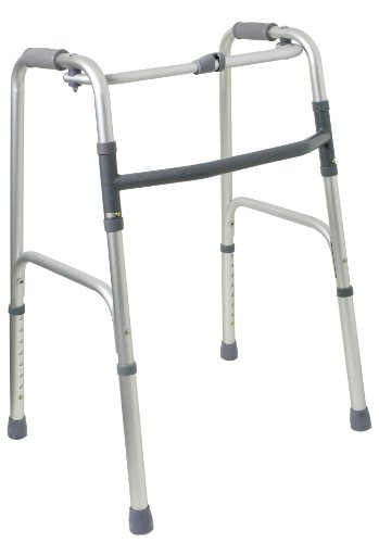 Drive Medical Gecko walking frame, rigid, silver gray