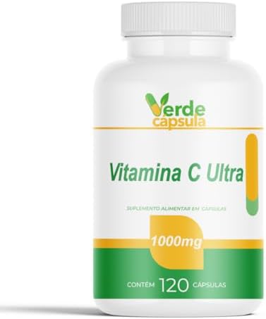 Vitamina C 1000mg 120 Cápsulas - Ácido Ascorbico 1g - Suplemento ...