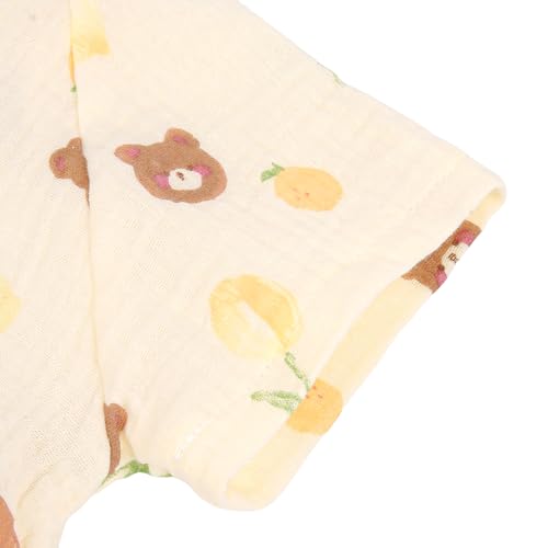 Image of Infant Kimono Robe Newborn Cotton Yarn Robe Baby Romper