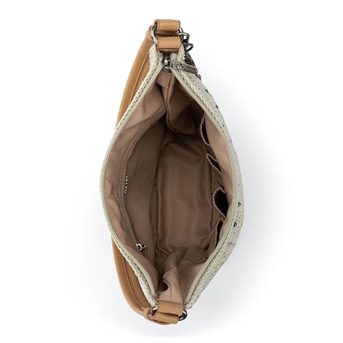 Image of The Sak Sequoia Hobo Bag - Hand Crochet Large Women's Purse for Everyday & Travel - Durable Handbag & Tote With Zipper Pocket