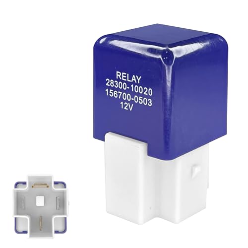 QQWD 28300-10020 Starter Relay for Toyota, 12V 4 Pins Waterproof Car Relay Assembly Replacement 156700-0503, Compatible with Toyota Camry Corolla 4Runner Lexus Integration Relays for Starting Engine