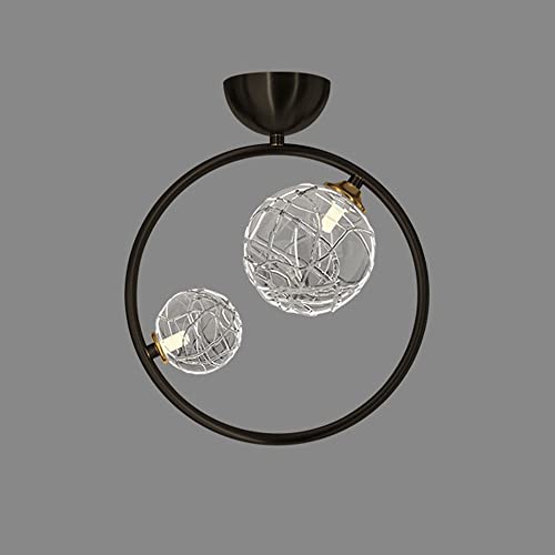 Lustre de plafond petit espace en cristal pour illuminer un couloir sombre
