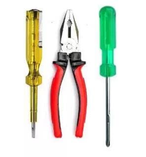 PALIWAL CREATION Plier 8-inch, Line Tester, 2 in1 Screwdriver Combo Hand Tool Kit (Pack of 3)