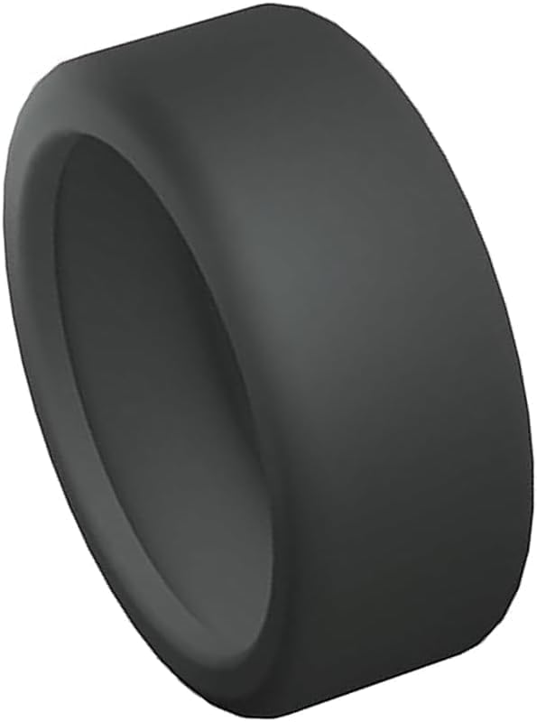 Image of Smart Ring Silicone Cover Compatible with Oura Ring Gen 3, Gabit Ring- Lightweight Silicone Smart Ring Protector, Skin Friendly Case for Working Out, (S for 6 7 8 9 10) Black