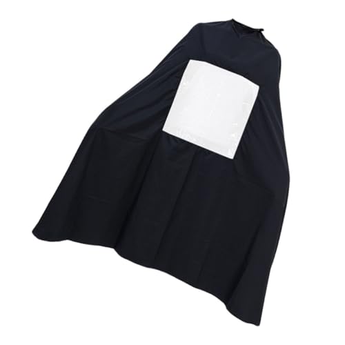 Capa de peluquería impermeable con ventana para corte de cabello, delantal para salón para adultos uso profesional y barbería miniatura 1