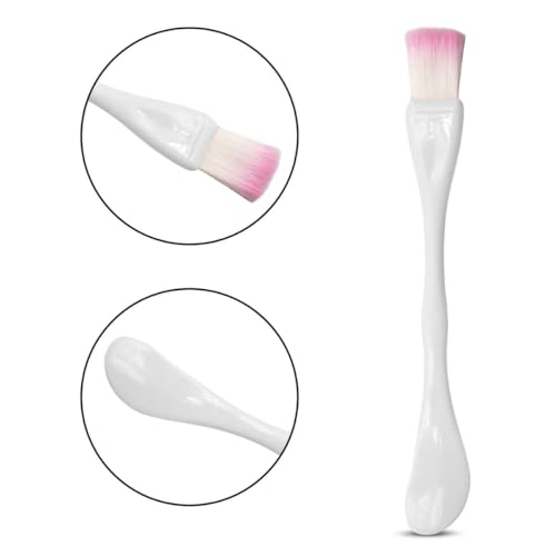 Kit Pincel Espátula 2 em 1 Skin Care + Pote Tampa Colher 30g