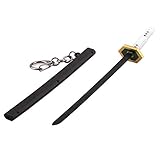 キーホルダー 模造刀 武器 日輪刀 イメージ グッズ キーチェーン ペンダント バッグ 携帯 飾り 17cm 合金製 (錆兎)