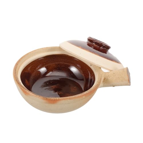Gadpiparty Cazuela De Sopa De Estofado Con Tapa De Cerámica Para Cocinar Cacerola Doméstica Para Guisos y Sopas Cocina