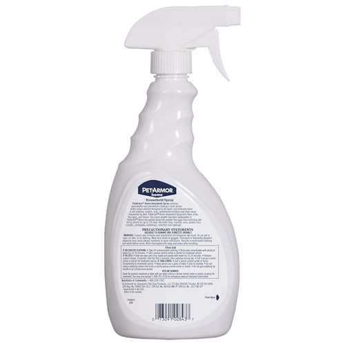 Image of PETARMOR Home Household Spray for Fleas and Ticks, Flea Treatment for Home, Prevents Flea and Tick Re-Infestations for Cats and Dogs, Treats Carpet, Furniture, and More, 24 Ounce