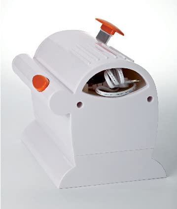 Ariete 445 Gratì Professional Elektrische Reibe, professionell, extra große Rolle aus Edelstahl, abnehmbarer Behälter mit Frischedeckel, 120 W, Weiß/Orange