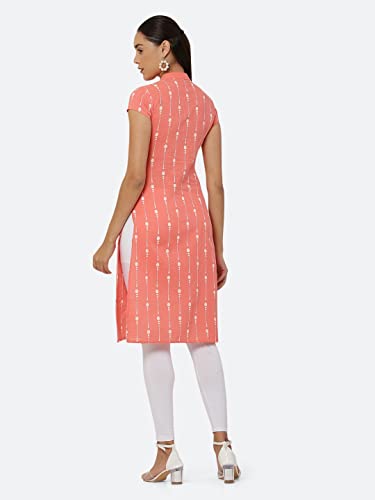 Image of See Designs Women's Knee Length Rayon Cocktail Dress Pink