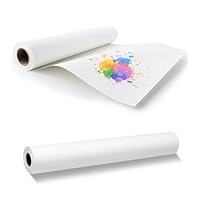 44cm x 30m Drawing Paper Roll, White Paper Roll for Kids Recycled Easel Papers Painting Sketching Rolls Lining Paper for Walls Poster Making