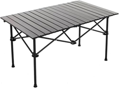 Table de camping pliante aluminium M au design épuré pour réceptions de plein air - 4