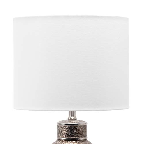Nuloom Home "Grant 29" Ceramic Table Lamp, Antique Silver #TOP5