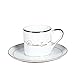 Produktbild Dollin&Dockin Bone China Kaffeetasse Untertasse Untertasse Weiß Mit Griff - Lackiert Gold 120 Ml Keramik Geschenkbox Tea Party Royal Europäischen Retro Gericht Feine Geschirr