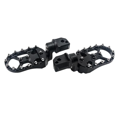 �o�C�N�p�t�b�g���X�g �I�[�g�o�C�p���A�t�b�g���X�g ���߉\ ��]���t�b�g�y�O���X�g BMW F900R F900XR F900 RF 900XR�ɓK�� �o�C�N ���C�h�t�b�g�y(Black Silver)