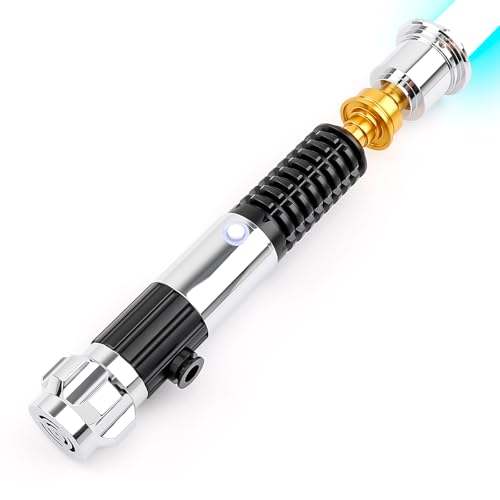 Saberforms Lightsaber Dueling Light Saber with 12 RGB Colors 16 Sound Fonts and Motion Control Force FX Lightsabers with Premium Metal Handle and Replaceable Blade Light Sabers for Adults Kids