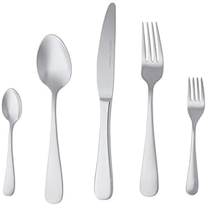 Amazon Basics – 20 piece stainless steel cutlery set for 4 people
