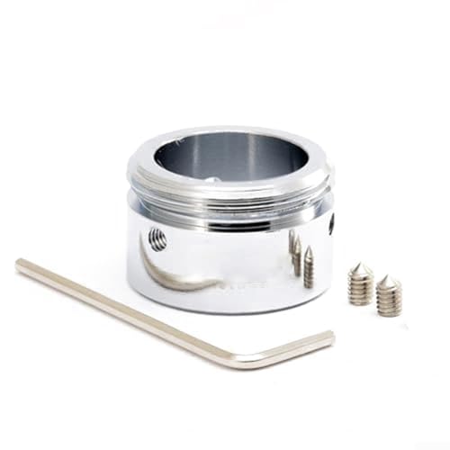 Durashmall Stainless Steel Heating Valve Adapter, Thermostat Head Adapter Thermostatic Head M30 X 1.5 Threads For Ra And For RaVL Valves 28.8 * 19 * 22MM(B)