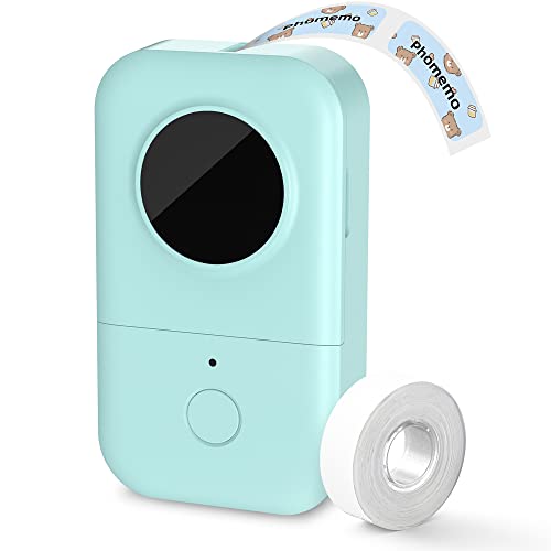Image of Phomemo Label Maker Machine with Tape D30 Portable Label Maker, Bluetooth Mini Label Printer, Labeler, for iOS & Android, for Office & Home, with 12x40mm Roll(White, 80 Labels)