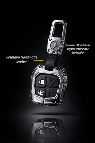 Image of TrollGadgets️ Luxury Transformer Series Car Key Cover Compatible for Maruti Suzuki Swift | Dzire | Baleno | Ertiga | WagonR | Celerio | Alto | Brezza | Ignis | S-Presso | Fronx (2 Button Remote Key)