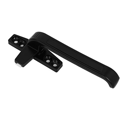 sourcingmap Casement Window Zinc Alloy Right Hand Screw Fixing Locking Handle Grip Black - Image 3