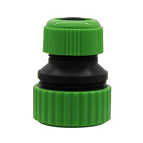 Válvula de bola de 1/2" y 3/4" con conector rápido de manguera verde para riego 2