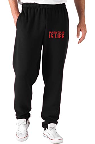 T-Shirtshock Pantalones Deportivos Negro FUN2678 Parkour es Vida