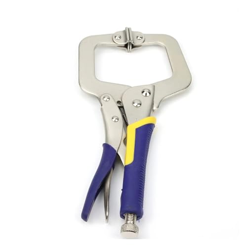 AMZBNEIDI Locking C Clamp Pliers Adjustable C-Clamp Welding Locking Pliers Vice Grip Quick Weld Holder Hand Tool Multiple Sizes 6 9 11 14 18 Inch(6inch 9inch 11inch)
