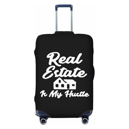 This Girl Sells Real Estate Travel Luggage Cover Suitcase Protector Fits 22-25 Inch Case(Black,M)