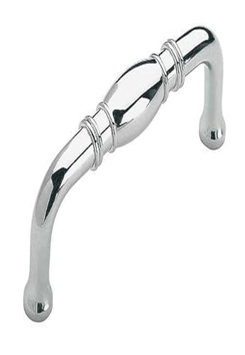 Amerock | Cabinet Pull | Polished Chrome | 3 inch (76 mm) Center to Center | Granby | 1 Pack | Drawer Pull | Drawer Handle | Cabinet Hardware