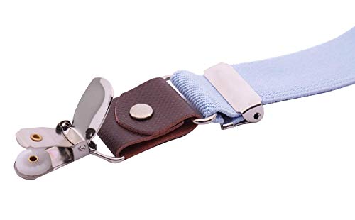 ORSKY Baby Boys' Bow Tie and Suspenders Set Adjustable Elastic 24" Blue
