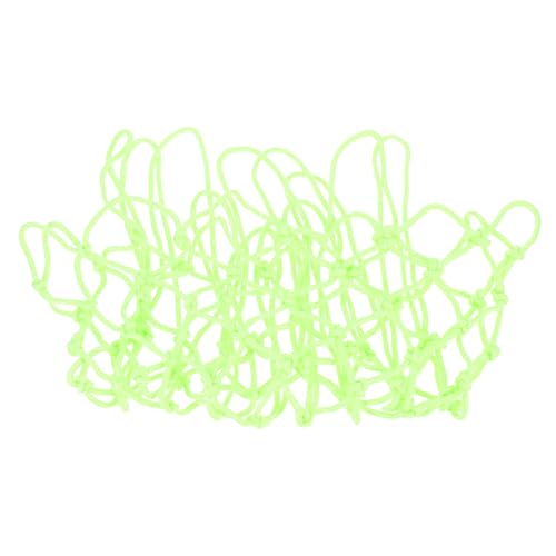 Yardwe Heavy Duty Basketball Net Outdoor Fluorescent Nylon Replacement for Night Play Solar-Powered Glow in Dark Perfect for Schools and Homes