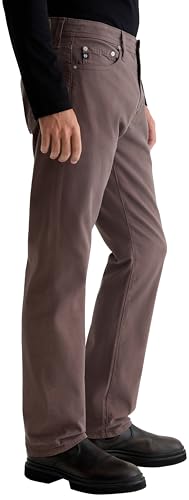 Mens Everett Slim Straight Sueded Sateen Pant4