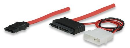 Cable Manhattan Micro SATA 16-Pin a SATA y Molex 12 pulgadas