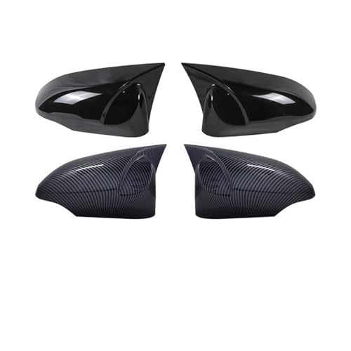 Couvercle boîtier rétroviseur Auris coque rayée cassée look carbone brillant