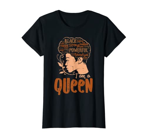 Black Queen African American Pride History Women Melanin T-Shirt