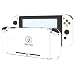 BASSTOP DIY Replacement Housing Shell Case Set for Switch NS NX Console and Right Left Switch Joy-Con Controller without Electronics (Set D-Pad-White)
