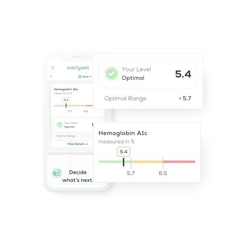 image for Everlywell HbA1c Test - at-Home Collection Kit Measures Hemoglobin A1c
