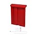 Marketing Holders Outdoor Brochure Holder for 8.5â€ x 11â€ Flyers Wall or Post Mount Red Plastic Real Estate Box with Lid Screws and Zip Ties Store Front Take One Advertisement Organizer Bin