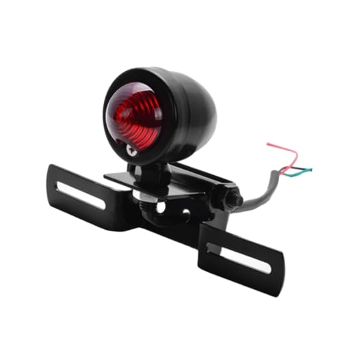 Carcasa para luz trasera de moto en rutas nocturnas y viajes urbanos con lente roja segura