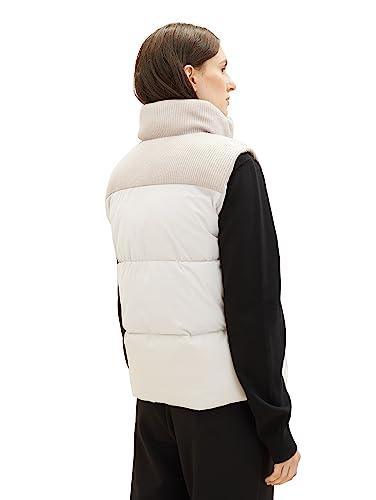 Chaleco acolchado TOM TAILOR con cuello alto de punto para mujer casual 2