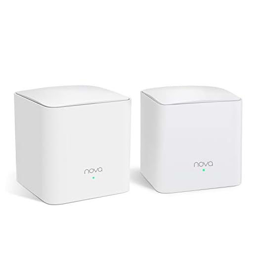 Tenda Nova MW5G Mejor Sistema WiFi Mesh, Gigabit Router (AC1200 Dual Banda Cobertura hasta 300m², 2 * 1000Mbps Puertos, hasta 80 Dispositivos, Compatible con Alexa, Control Parental, Blanco, 2 Packs)