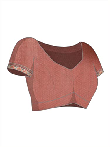 Image of Amazon Brand - Anarva Women's Kalamkari Saree With Blouse Piece