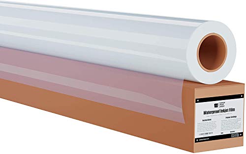 Ecotex® 5 Mil Waterproof Inkjet Transparency Roll (42" X 100') - Transparency Film For Silk Screen Printing, Waterproof Inkjet Film Rolls For Screen Printers - Screen Printing Supplies #TOP12