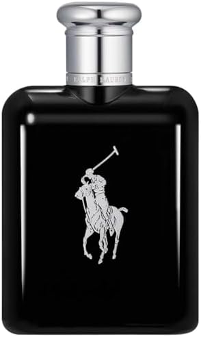 Ralph Lauren Polo Black Eau de Toilette, Men's Aftershave, Woody Aromatic Crisp Masculine Scent, Medium Intensity, Lasting Wear, Luxury Perfume for Men