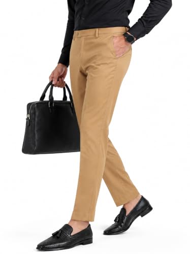 Image of SUNPOINT Formal Pants for Men Office Wear - Premium Regular Fit Formal Trouser for Men, Boys, Gents Bottom Formal wear for Office Meeting, Party, Gathering, Wedding