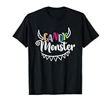 Photo Gallery halloween corna candy monster maglietta Photo Gallery halloween corna candy monster maglietta