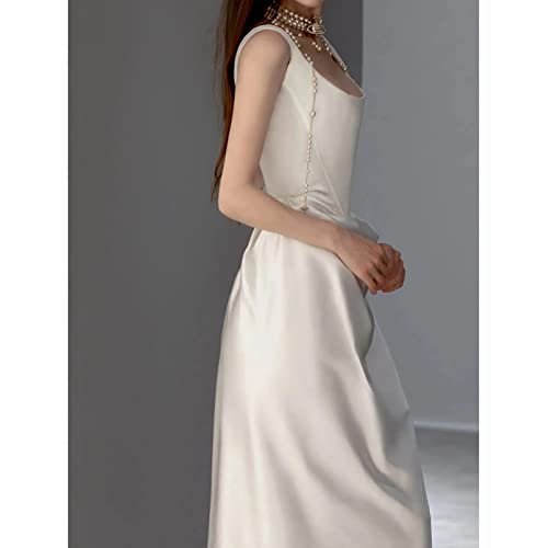 Robe de bal chic et légère sans manches pour réception de mariage - 6